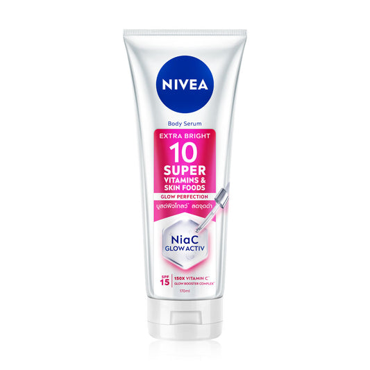 NIVEA Body Serum - Extra Bright with 10 Super Vitamins & SPF 15 - Beauty Buddy