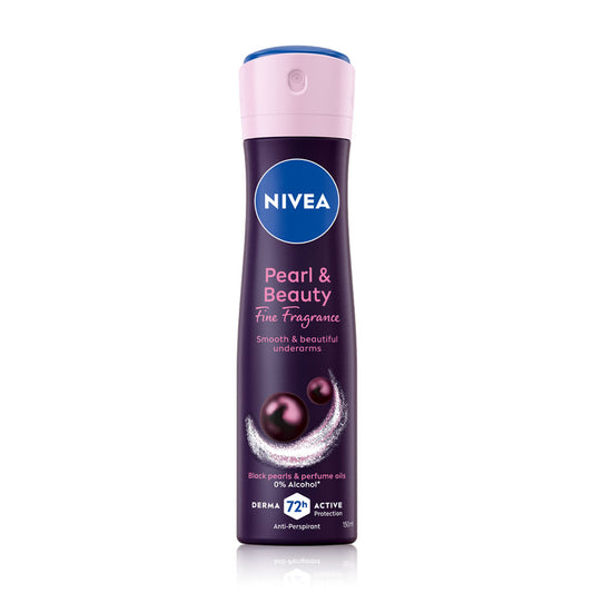 NIVEA Deodorant Spray - Pearl & Beauty Formula, 0% Alcohol - Beauty Buddy