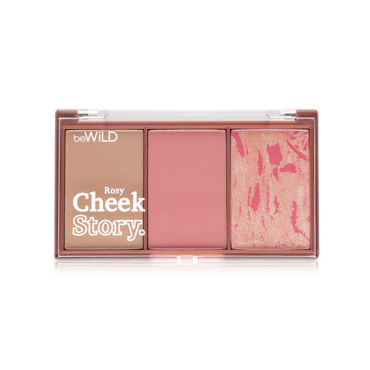 beWiLD Cheek Story - 3-in-1 Blush, Highlight & Contour #01 Rosy - Beauty Buddy