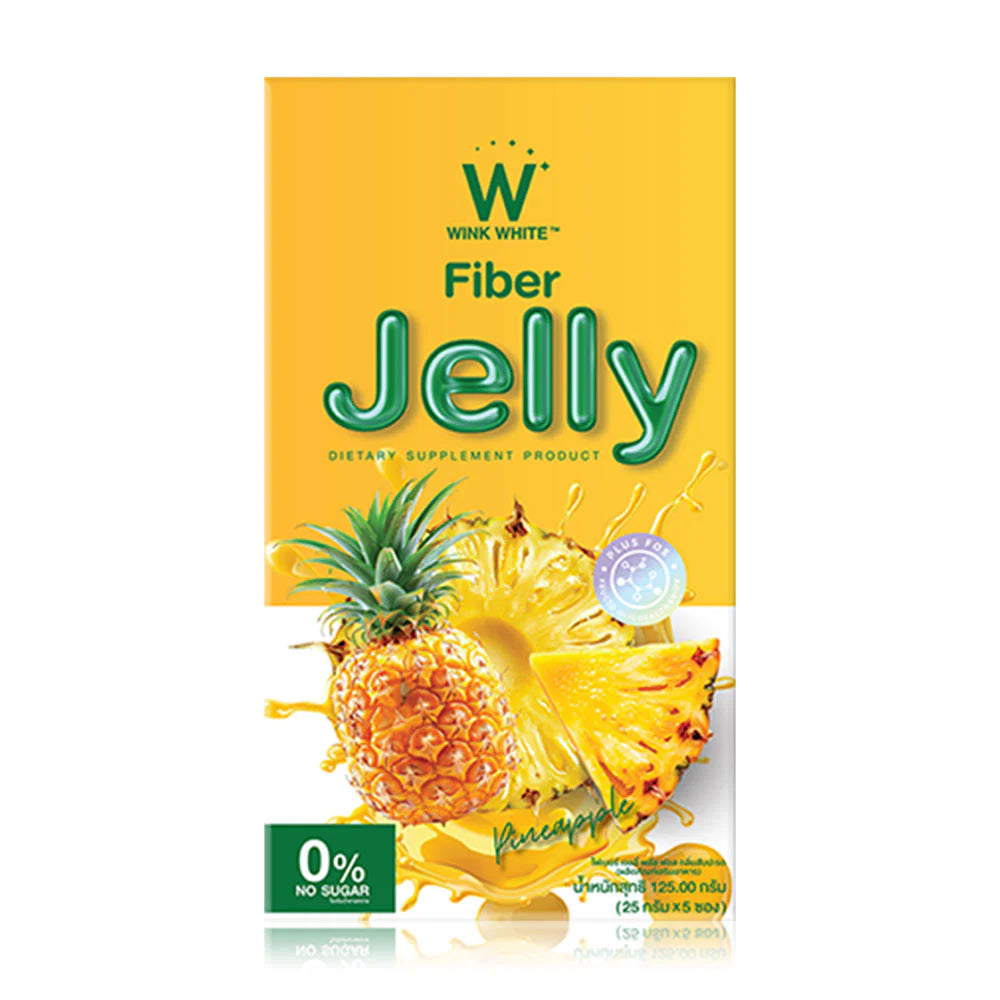 WinkWhite Fiber Jelly Pineapple [25g x 5 Sachets]