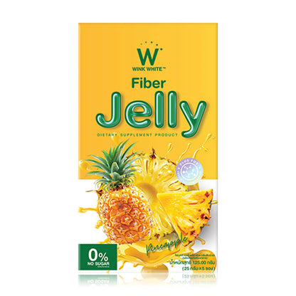 WinkWhite Fiber Jelly Pineapple [25g x 5 Sachets]