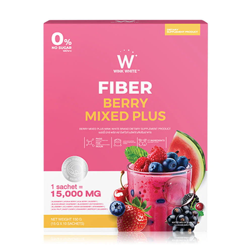 WinkWhite Fiber Berry Mixed Plus 15g x 10 Sachets