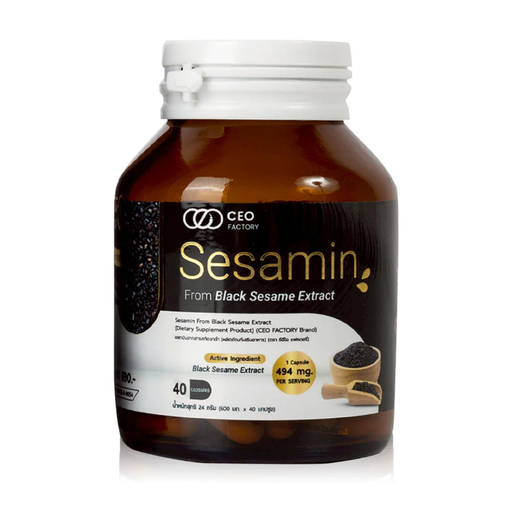 CEO Factory Sesamin From Black Sesame Extract 40 Capsules Dietary Supplement