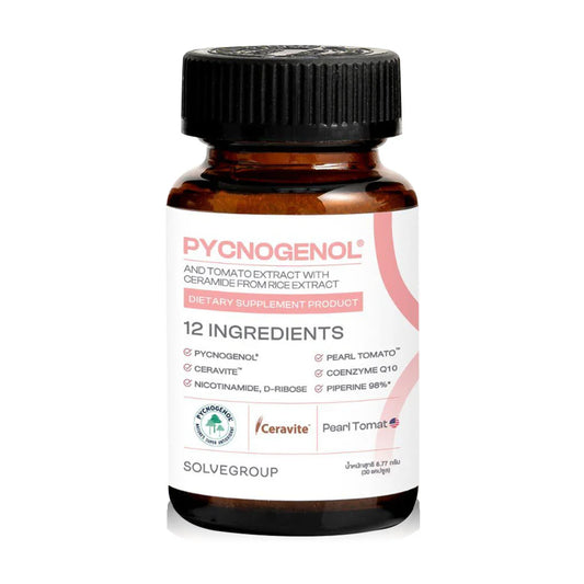 Solve Hair Pycnogenol and Tomato Extract with Ceramide From Rice Extract 30 Capsules Dietary Supplement