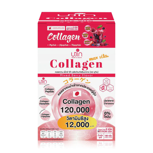 Ujin Collagen Max Vita Dietary Supplement 15g x 12 Sachets
