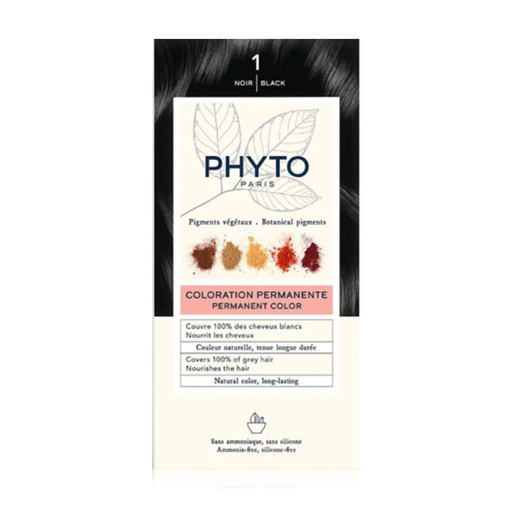 PHYTO Permanent Color Set #1 Black