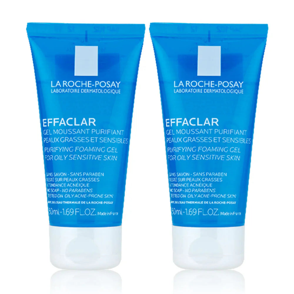 La Roche Posay Effaclar Purifying Foaming Gel Cleanser 50ml x 2pcs