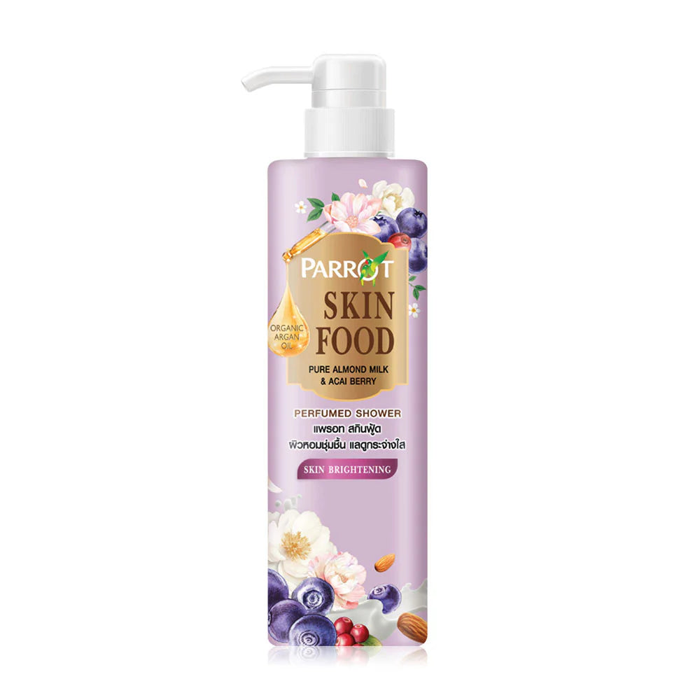 Parrot Skin Food Almond Milk & Acai Berry Shower Cream 400ml