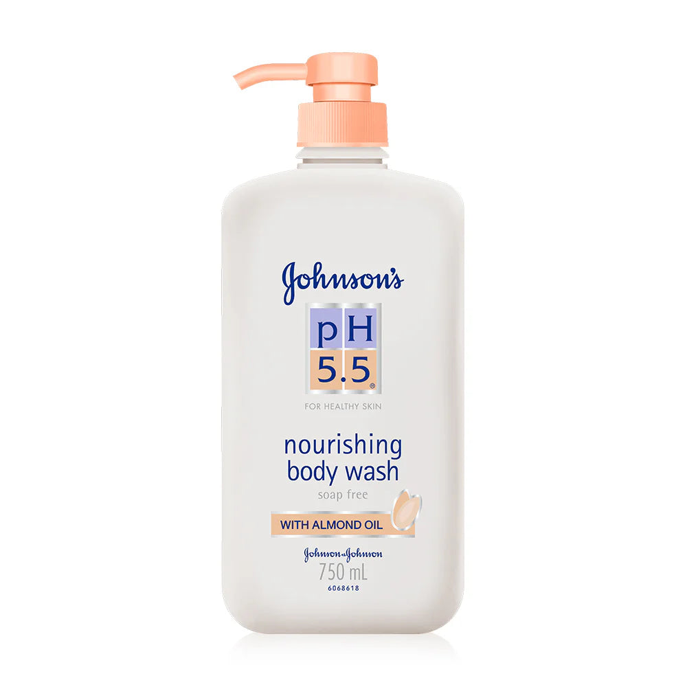 Johnsons pH 5.5 Nourishing Body Wash With Almond Oil 750ml