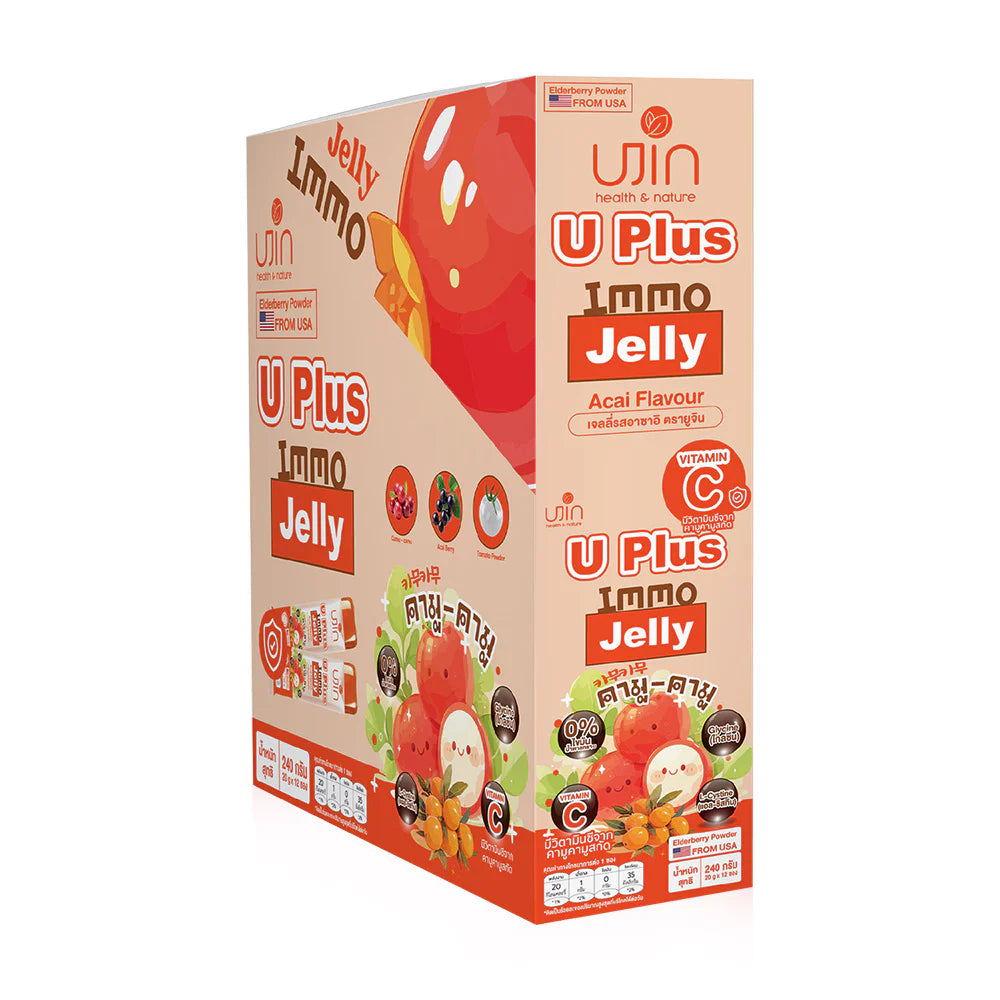 Ujin U Plus Immo Jelly Dietary Supplement 20g x 12 Sachets #Acai