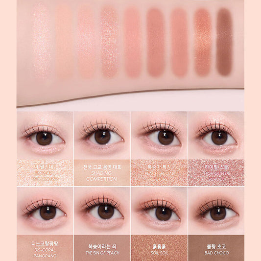 Peripera Eyeshadow Palette - 8 Shades in Oh My Handful Peach - Beauty Buddy