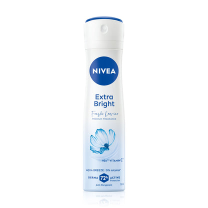 NIVEA Deodorant Spray - Extra Bright Aqua Breeze with Vitamin C - Beauty Buddy