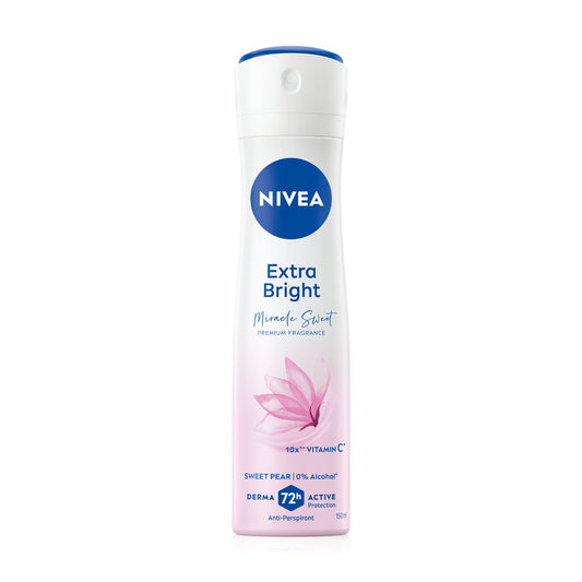 NIVEA Deodorant Spray - Extra Bright Sweet Pear Formula - Beauty Buddy