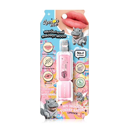 Lemon Me Satin Lipstick - #01 Be Happy Velvet Matte - Beauty Buddy