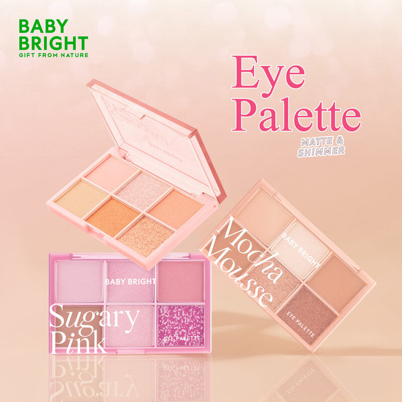 Baby Bright Eye Palette - Cheerful Peach 6-Shade Eyeshadow - Beauty Buddy
