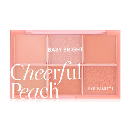 Baby Bright Eye Palette - Cheerful Peach 6-Shade Eyeshadow - Beauty Buddy