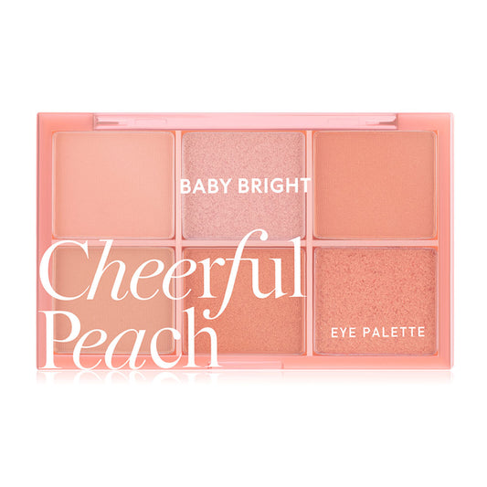 Baby Bright Eye Palette - Cheerful Peach 6-Shade Eyeshadow - Beauty Buddy