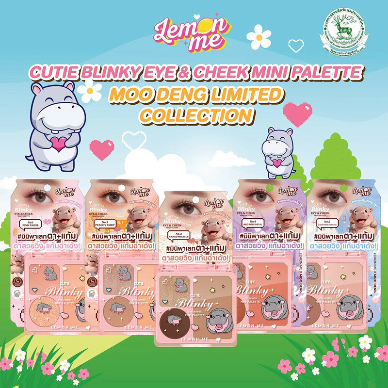 Lemon Me Eye & Cheek Mini Palette - #02 Peachy Fairy - Beauty Buddy