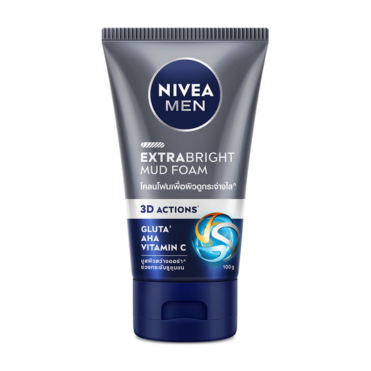 NIVEA Men Facial Foam - Extra Bright Mud for Oily Skin - Beauty Buddy