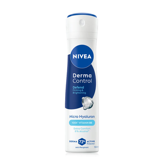 NIVEA Deodorant Spray - Derma Control with Micro-Hyaluronic Acid - Beauty Buddy