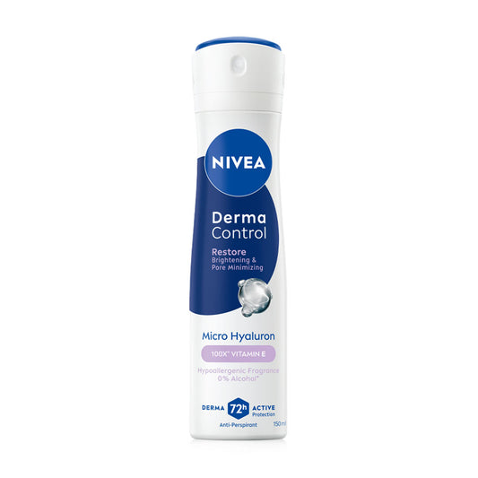 NIVEA Derma Control Spray - Deodorant with Micro-Hyaluronic Acid - Beauty Buddy