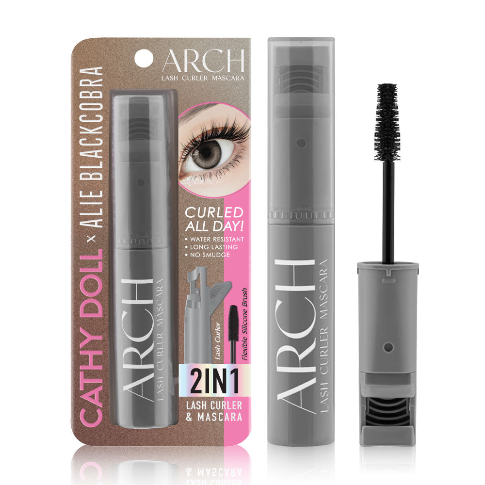 Cathy Doll Mascara - 2-in-1 Curler & Jet Black Formula - Beauty Buddy