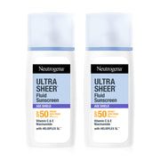 Neutrogena Ultra Sheer Fluid Facial Sunscreen Age Shield SPF50 PA+ 40ml x 2pcs #9389955550003