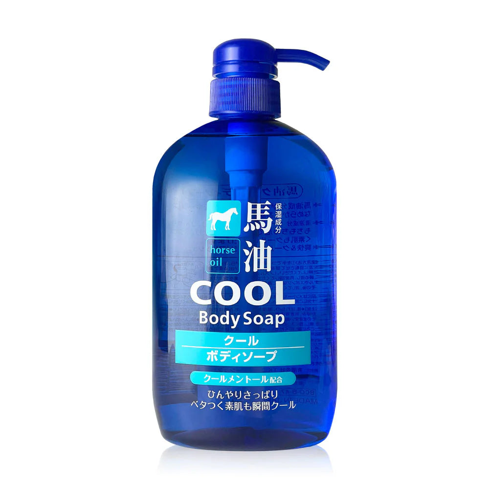 Kumano Horse Oil Cool Body Soap Liquid Bath Soap 600ml