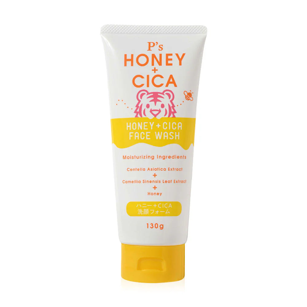 Kumano P's Honey + Cica Face Wash 130g