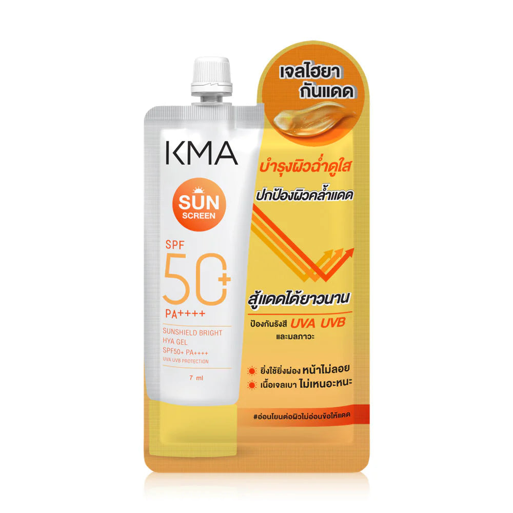 KMA Sunshield Bright Hya Gel SPF50+ PA++++ Chemical sunscreen 7ml