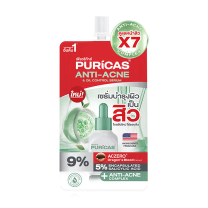 Puricas Anti Acne And Oil Control Serum Sachet 7ml