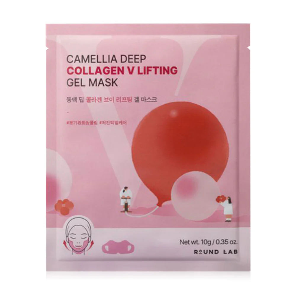 Round Lab Camellia Deep Collagen Firming Gel Mask 34g x 4pcs