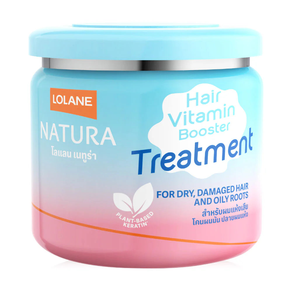 Lolane Natura Booster Treatment For Dry Damaged And Oily Roots 500g