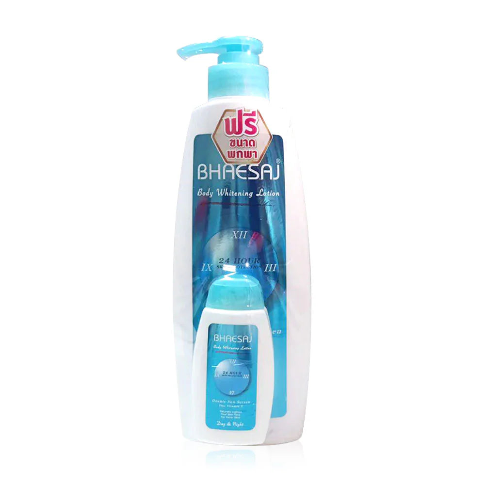 BHAESAJ Body Whitening Lotion 24 Hour 400ml + Free! Travel Size 45ml