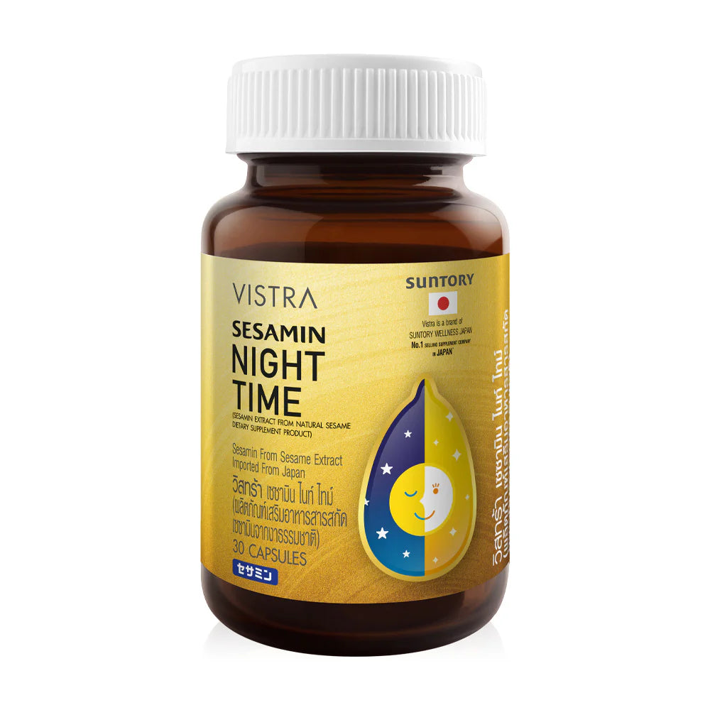 VISTRA Sesamin Night Time Dietary Supplement 30 Capsules