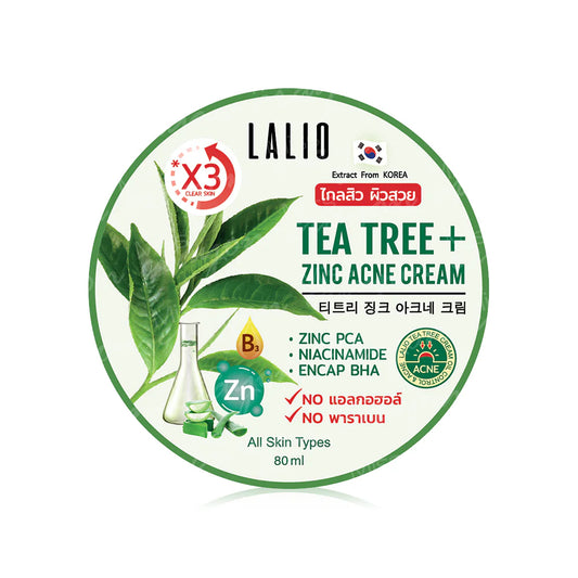 Lalio Tea Tree + Zinc Acne Cream 80ml