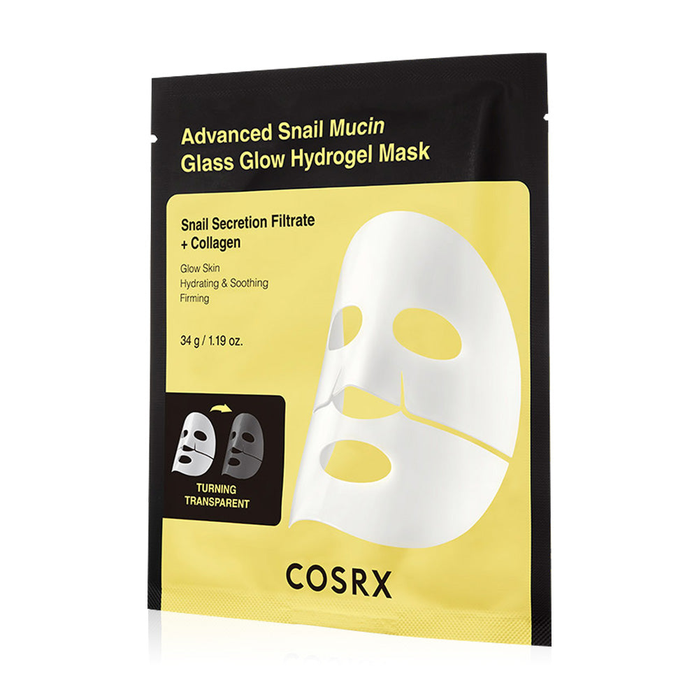 COSRX Advanced Snail Mucin Glass Glow Hydrogel Mask 34g