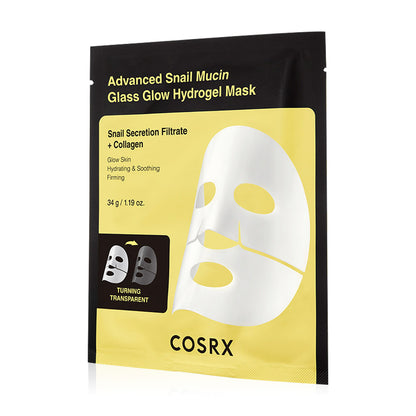COSRX Advanced Snail Mucin Glass Glow Hydrogel Mask 34g