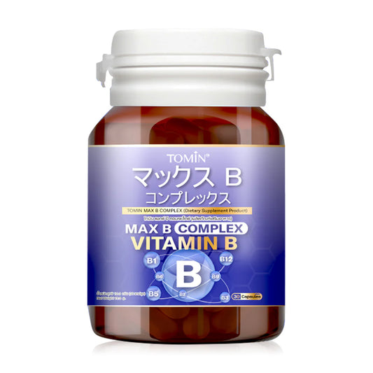 Tomin Max B Complex Vitamin B 30 Capsules