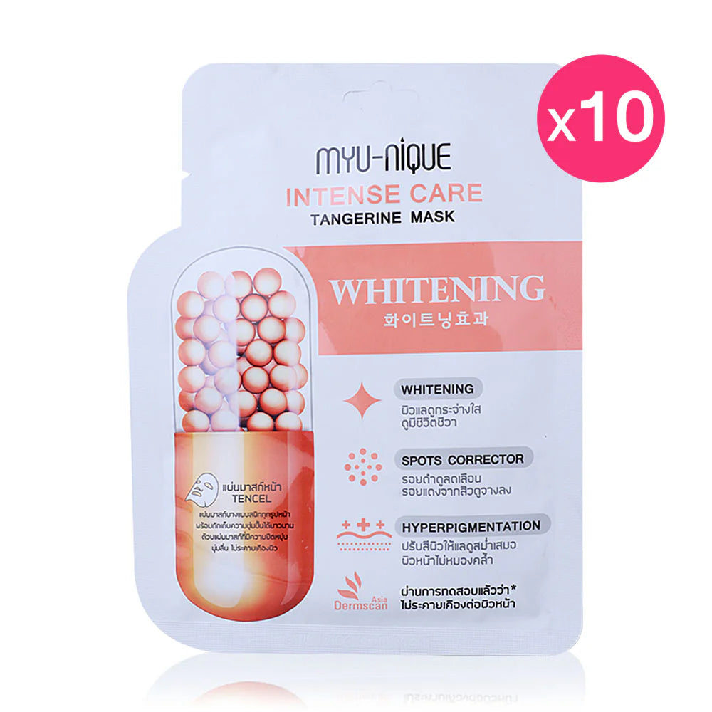 MYU-NIQUE Intense Care Tangerine Mask 25g Pack of 10