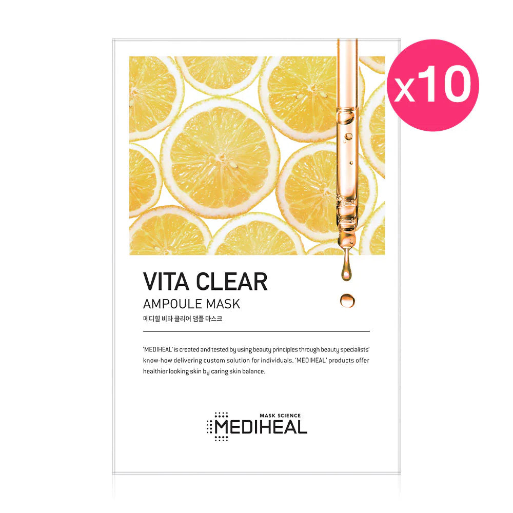[Pack of 10] Mediheal Vita Clear Ampoule Mask 25ml