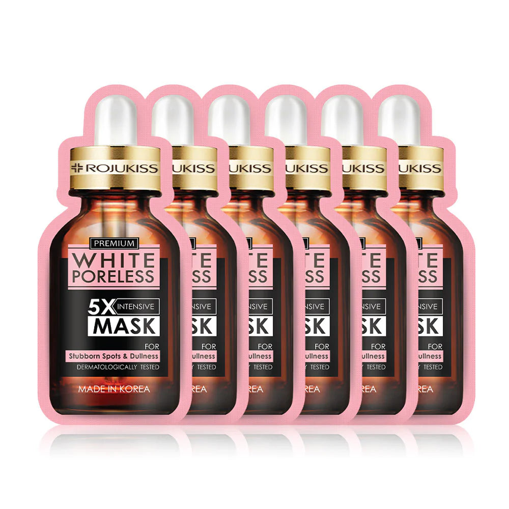 Rojukiss White Poreless 5X Intensive Mask 25ml Pack of 6