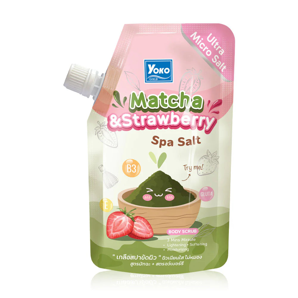 Yoko Gold Matcha & Strawberry Spa Salt 350g