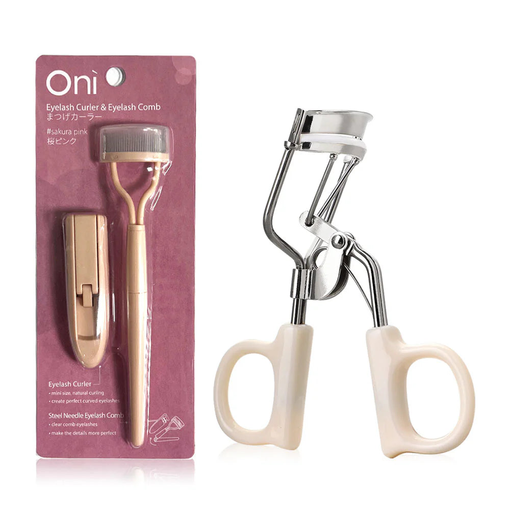 Oni Eyelash Curler 1pc - #White + Portable Eyelash Curler & Eyelash Comb Set