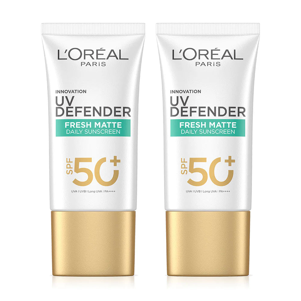 L'Oreal Paris UV Defender Fresh Matte SPF50+/PA++++ Long UVA Serum 50ml x 2pcs