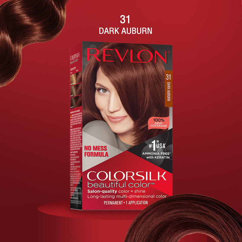 Revlon Colorsilk Beautiful Color Hair Dye 130ml #31 Dark Auburn