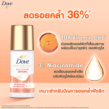 Dove Radiant + Care Deodorant Serum 45ml