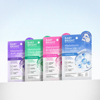 Baby Bright Melatonin Jelly Mask Sheet 25g #WaffleMask