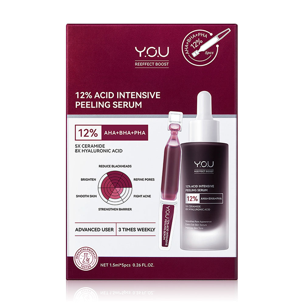 Y.O.U Reeffect Boost 12% Acid Intensive Peeling Serum 7.5ml