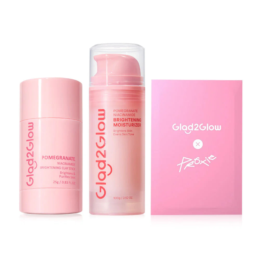 Glad2Glow Pomegranate Moisturizer 100g + Pomegranate Clay Stick 25g + Proxie Photo Card 1pc